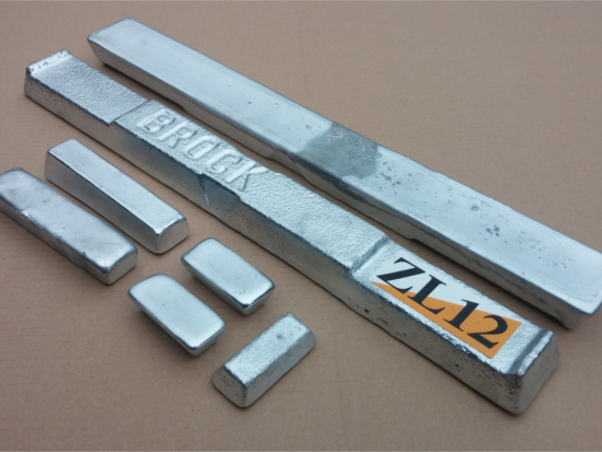 Zinc Aluminium Alloy ZL12 Ingots (Various Weights)